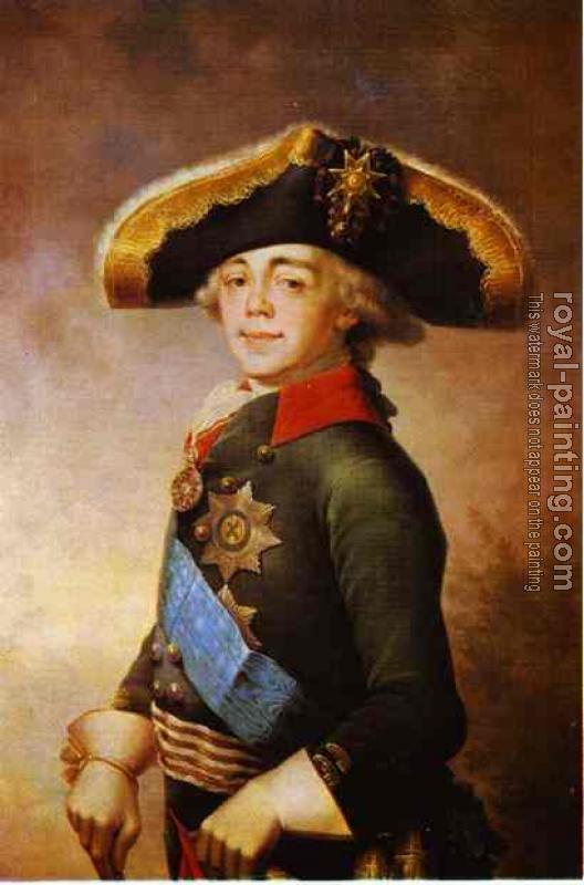 Vladimir Borovikovsky : Portrait of Paul I, Emperor of Russia II